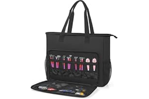 BQKOZFIN Carrying Case for Diamond Painting Accessories and A3 LED Light Pad, Diamond Painting Tools Storage Bag, Carrying Bag for Diamond Art Supplies (Bag Only) 49x15x42CM, Black