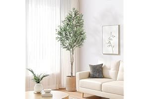 ‎OC'LEAF Oc'leaf Olivenbaum Künstlich - 180cm Künstliche Pflanzen Groß Olivenbaumpflanze, Künstlicher Olivenbaum im Topf, Olivenbaum Deko für Zuhause, Wohnzimmer, Schlafzimmer, Büro, Garten