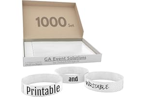 GLOBAL ARBITRAGE EVENT SOLUTIONS GA Event Solutions - Nastro in tyvek, colore bianco 1000 Stück 1000 Weiß