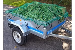 Greenoak Cargo Net for Erde 102/122/143/153 & Maypole Trailers, Black, Polypropylene (PP), Hook, Fits Trailers Up To 1.5m x 1.05m