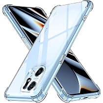ILING Cover per Oppo Find X5 Pro, Custodia Ultrasottile Trasparente a