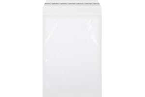 EPCOMMERCE Sacchetti di plastica trasparenti autoadesivi- 300x400 mm, 100 pezzi, bustine per alimenti, confetti comunione, documenti, regali, manga (300x400mm)