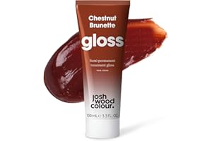 JOSH WOOD COLOUR Josh Wood Hair Gloss (Chestnut Brunette) - Semi-permanent gloss, warm mocha tones refreshes and revives brown hair - Lasts up to 6 washes - 100% Vegan - Cream (100ml)