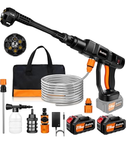 Idropulitrice Portatile A Batteria 8000mAh - 4 Marce Regolabili Con Ugello 6in1 - Foto 4