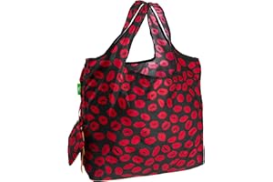 ECO CHIC Foldable Reusable Large Recycled Grocery Bags Lightweight Shopping Tote Bags with Storage Pouch
