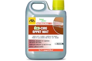 FILA Surface Care Solutions, NATURALWAX, Cire écologique à Effet Mat pour l'Entretien Maison, Produit Sol Convient pour Terre Cuite, la Cimentine, la Pierre, le Klinker etc, 1L