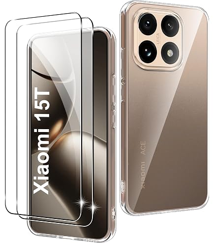 Cover Per Xiaomi 15T – Custodia Ultrasottile In TPU Con Protezione Fotocamera, Design Galvanico Dorato E Finitura Morbida Al Tatto
