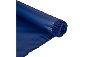 DISCOUNT FABRICS LTD 5 Metre Royal Blue, Waterproof Outdoor Canvas Fabric. 100% PU Polyurethane Fabric, 150GSM, 0.8mm Slim and 150cm Wide. UV Resistant Material, for Making deckchairs, beanbags, awnings, and More.