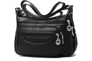 NOTAG damska torba na ramię, miękka skóra PU z wieloma kieszeniami na co dzień torebka na ramię o dużej pojemności