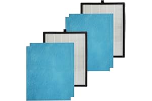 PUREBURG Paquete de 2 filtros HEPA de repuesto de 3 en 1 + 4 prefiltros compatibles con purificador de aire PureMate PM 505