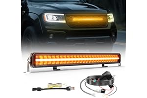 BraveWAY Barre Rampe LED DRL 32" 160W 32000LM Projecteur Longue Portée Homologation ECE 12/24V Rampe LED 4x4 pour Les Véhicules de Tracteurs Agricoles,4x4 quads,Poids Lourd, avec Kit De Câbles