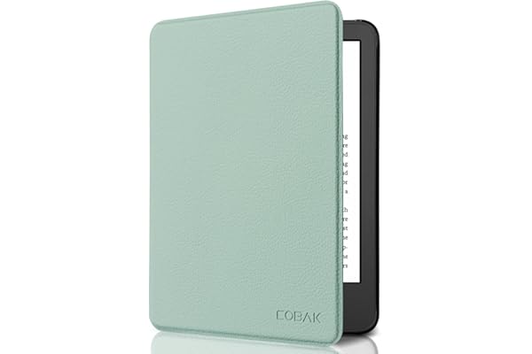 CoBak Coque Étui pour Kindle – 6" Housse de Protection Compatible avec Les appareils Kindle 11e génération (modèle 2022/2024), Smart Cover avec Fonction Veille/Réveil Automatiqu, Sauge Et Vert