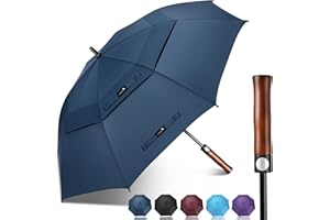 ZOMAKE Grand Parapluie de Golf M/L/XL/XXL Parapluies de Golf Grande Taille 2-4 Personnes Anti Tempete Extra Large Automatique Umbrella Golf Double Canopée De Homme Femme