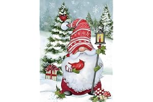 CEOVR Diamond Painting Kit Gnome Peinture Diamant Adulte Joyeux Noël 5D DIY Diamond Painting Enfants,30x40 cm Kit Diamond Painting,Tableau Diamant Kit Complet,Murale Décoration