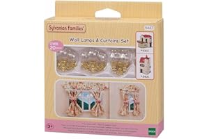 Sylavanian Families 5447 Wall Sconces & Curtains Set - Dollhouse Playsets