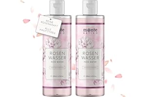 ‎MONTE NATIVO Rosenwasser Gesichtswasser 2x200ml Monte Nativo (400ml) - Rose water for face 100% Natürliche Gesichtspflege - Gesichtstoner - Gesichtsreinigung - Porenreiniger Gesicht - Anti Pickel Naturkosmetik