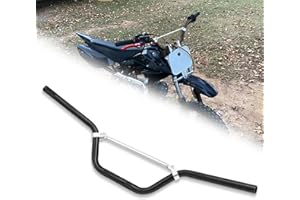 Wai Danie 7/8" 22MM CNC Manubrio Dirt Bike, Manubrio Motorctcle Compatibile con CRF, YZF, KXF, KLX, RMZ, DRZ Pit Dirt Bikes, ATV, Quad Bikes motocross, scooter, antiruggine - Nero
