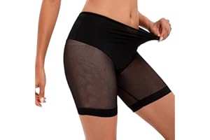 Nadeer Donna Pantaloncini Anti sfregamento Sottogonna Pantaloni di Sicurezza Antitraccia Collant Elasticizzati UltraSottili Slip Boxer in Seta di Ghiaccio Comodi e Traspiranti