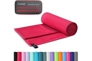 BAGAIL BASICS BAGAIL Mikrofaser Handtuch - Kompakt, Ultra Leicht, Schnelltrocknend - Microfaser Handtücher mit Atmungsaktive Eva Box - Perfekte Sporthandtuch, Strandhandtuch, Reisehandtuch und Badehandtücher