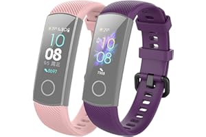 Mijobs Correa Honor Band 5 Band 4 Reemplazo Pulsera Impermeable Silicona Pulsera Correa para Honor Band 5 Honor Band 4 (No Host)