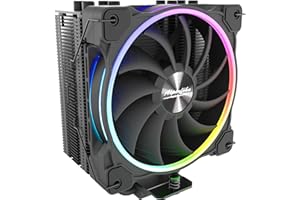 Alpenföhn Dolomit Advanced 120mm, CPU Kühler mit RGB-Lüfter für Effiziente Kühlung, Komplett Schwarz CPU Kühler Tower, CPU Kühlkörper mit Asymmetrische Aufbau für mehr Kompatibilität