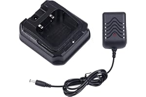 Mengshen Desktop Chargeur for Pofung BF-A58 BF-9700 GT-3WP Waterproof Walkie Talkies Ham Transceiver Two Way Radio EU Plug Power Adapter Original Accessory BF-A58_C5