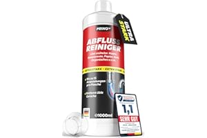 ‎PRINOX PRINOX Abflussreiniger 1000ml EXTRA STARK - Profi Rohrreiniger löst Haare, Essensreste & schwerste Verstopfungen - Rohrfrei gegen hartnäckige Verstopfungen & üble Gerüche - Biologisch abbaubar