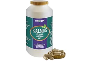 VITA IDEAL® Kalmus - Wurzel 180 Kapseln - Acorus Calamus - Sweet sedge - Ackermann - Tagesportion 800mg Kalmuswurzel reines Pulver - ohne Zusatzstoffe