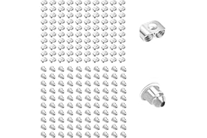 FuninCrea 100 Pezzi Orecchini Anallergici, Moda Orecchini Farfalla in Metallo a Forma di Palla, Orecchini Componenti per Orecchini e Chiodi, argento, Moderno