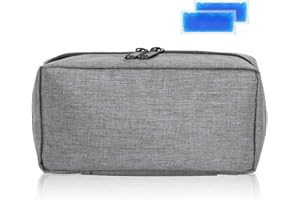 WANDISY Verrückter Verkauf Insulin Kühltasche, Tragbarer Medizinischer Isolierungs Schutz Organisator, der Beutel Kasten Abkühlt(Grau)