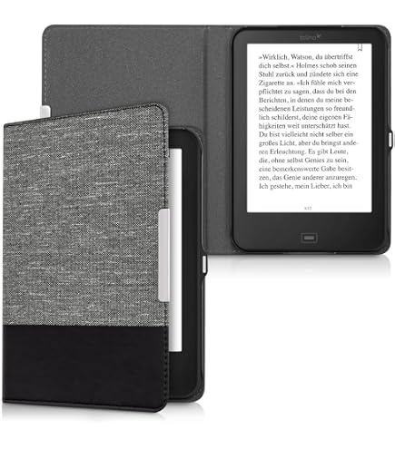 Kwnmobile Flipcase Für Tolino Page 2 – Schutzhülle Mit Polarlicht-Hirsch-Design In Türkis, Blau & Schwarz