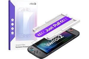 JSAUX 2-pack skärmskydd för Switch 2 2025, ultra-klar, 9H+ hårdhet