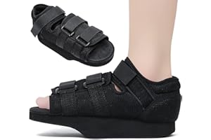 TAIRIBOUSY Post Op Recovery Shoe Adjustable Medical Walking Shoe Forefoot Off-Loading Healing Shoe for Post Surgery or Operation Support, Broken Foot, Bunions Broken Big Toe Surgery Forefoot Splint (Medium)