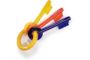 Nylabone Gentle Puppy Dog Teething Chew Toy Keys, Bacon Flavour, Small, for Puppies Up to 11 kg