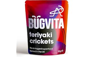 BUGVITA Teriyaki Crickets | 20g | Farmed in The UK | Six Legged Superfood