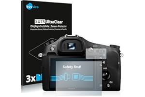Savvies 6 Stück Schutzfolie kompatibel mit Sony Cyber-Shot DSC-RX10 II Displayschutz-Folie Ultra-Transparent