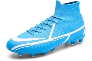 VTASQ Fußballschuhe Herren High Top Spikes Cleats Outdoor Athletics Trainingsschuhe Fußball Stiefel Fussballschuhe Outdoor Professionelle Trainingsschuhe Turnschuhe Unisex