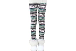 Ugitopi Leggings Forrados de Lana Invierno Niña Pantalones Grueso Fleece Lined Legging
