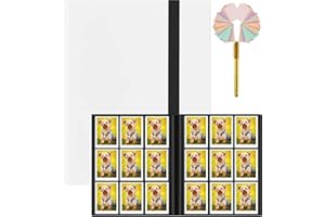 Aupipiroo Fotoalbum mit 432 Taschen Kompatibel für Fujifilm Instax Mini Film Mini 9 8 7s 25 50s Mini Link Drucker Weiß