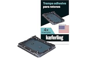 Catchmaster 4X Trampa de Pegamento para Ratones y Insectos | Pegamento eficaz con Cebo | Cola Potente | Trampas para Roedores