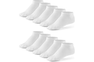 Mat and Vic's Sneaker Socken Herren Damen OEKO-TEX Baumwolle 5 10 Paar Sneakersocken Kurze Socken Sportsocken Halbsocken Socks Unisex Schwarz Weiß Grau 35 36 37 38 39 40 41 42 43 44 45 46 47 48 49 50