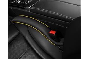 POKSRI 1 STK Echtem Rindsleder autositz lückenfüller,Spaltfüller für Autositze,Ritzenfüller,Echtes Kuhleder,Damit Keine kleinen Gegenstände in die Lücke Fallen