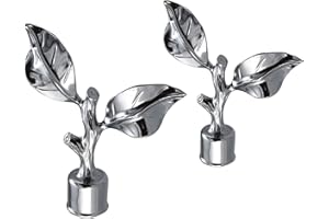 Your Home Online Metal Curtain Pole Rod Pack of 2 Finials/Ends for 19mm 28mm Diameter Poles Chrome (Set Of 2 Tallinn Finials, 28mm)