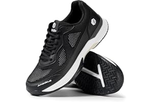 FitVille Womens Extra Wide Fit Tennis Trainers Badminton Squash Shoes with Arch Support Pickleball Volleyball