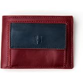 HELMBROOK London&reg; Hakiki Deri Bifold Erkek C&uuml;zdanı Bozuk Para Cepli | Tam Tahıl El İşi Deriden yapılmıştır | &Ccedil;ıt&ccedil;ıtlı RFID G&uuml;