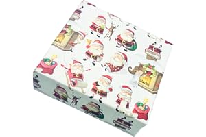 arkamii papel de regalo tamaño 86 x 64 cm diseño navideño 3 hojas tamaño grande por navida (NC3)