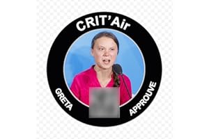 STICARZ Sticker/autocollant Greta Thunberg vignette CritAir