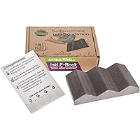 TreeBox Moderne Seifenschale aus natürlichem Sandstein - Inkl. 4 Antirutschfüßen aus Silikon - Perfekt geeignet für Bad…