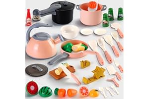 NARRIO Girls Toys Age 3 4 5 6 Year Old Girls Gifts - Toy Food Set for Kids Kitchen Accessories - Pretend Play Kitchen Set for Girls - Role Play Toys Birthday Gifts for Kids Age 3 4 5 6 7 8 Year Old Girls