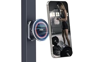 A2C Supporto magnetico per telefono da palestra interamente in metallo per MagSafe, regalo essenziale per allenamento di fascia alta, per uomini e donne, [doppio magnete] supporto portatile per